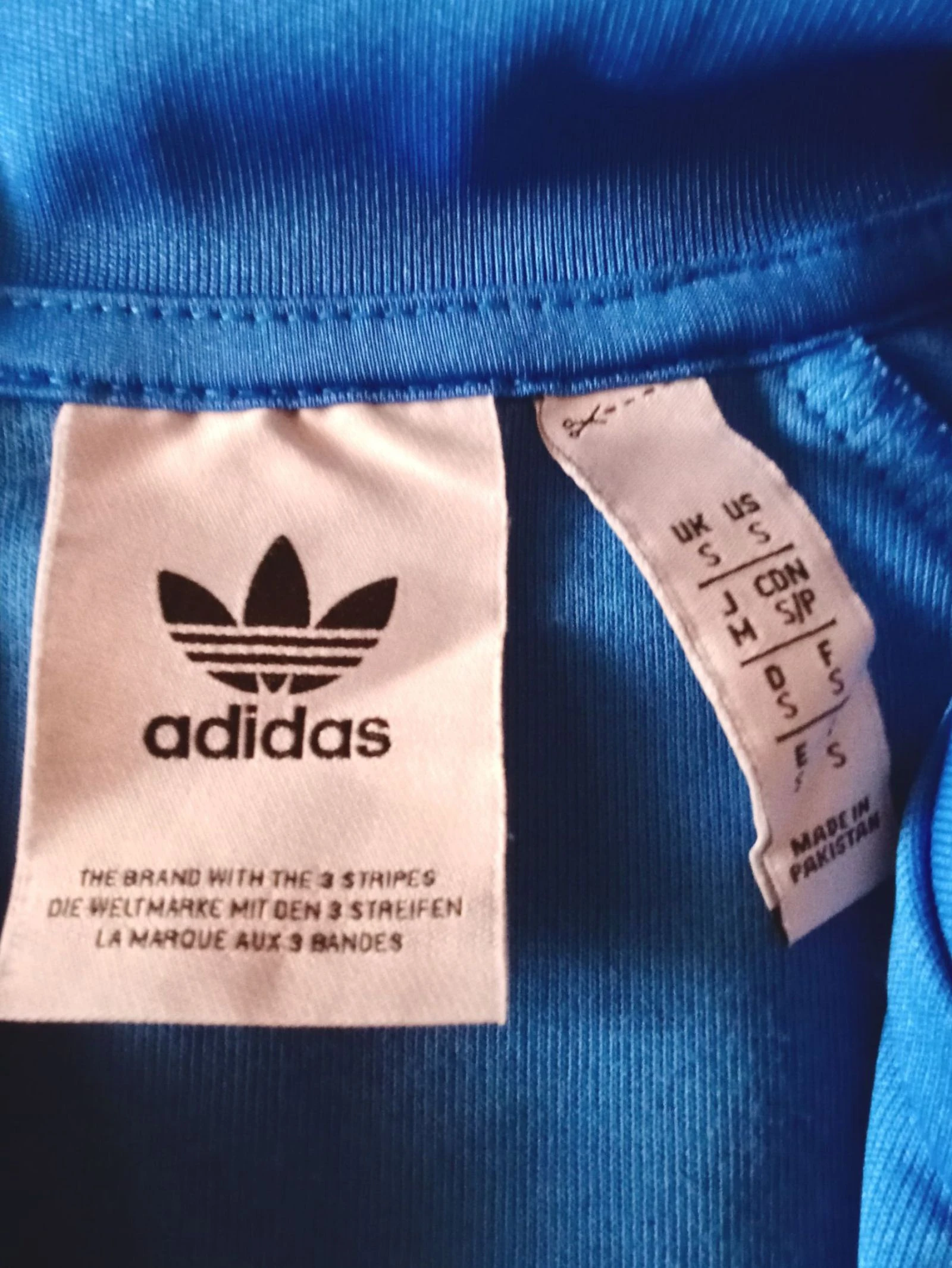 Vintage fit Adidas Originals jas maat S origineel blauw nieuw zonder labels – photo 8